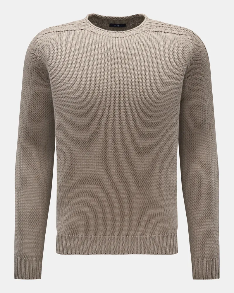 04651/ Herren - Rundhalspullover 'Foggy' taupe Taupe