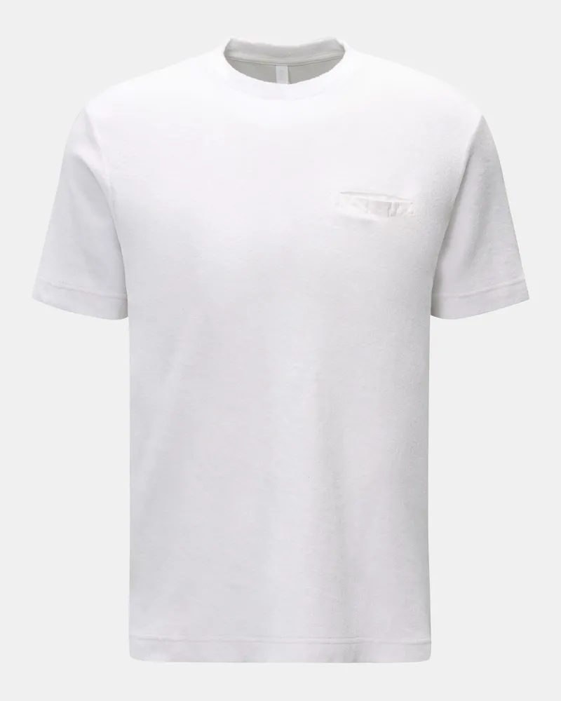 04651/ Herren - Frottee T-Shirt 'Terry Tee' weiß Weiß