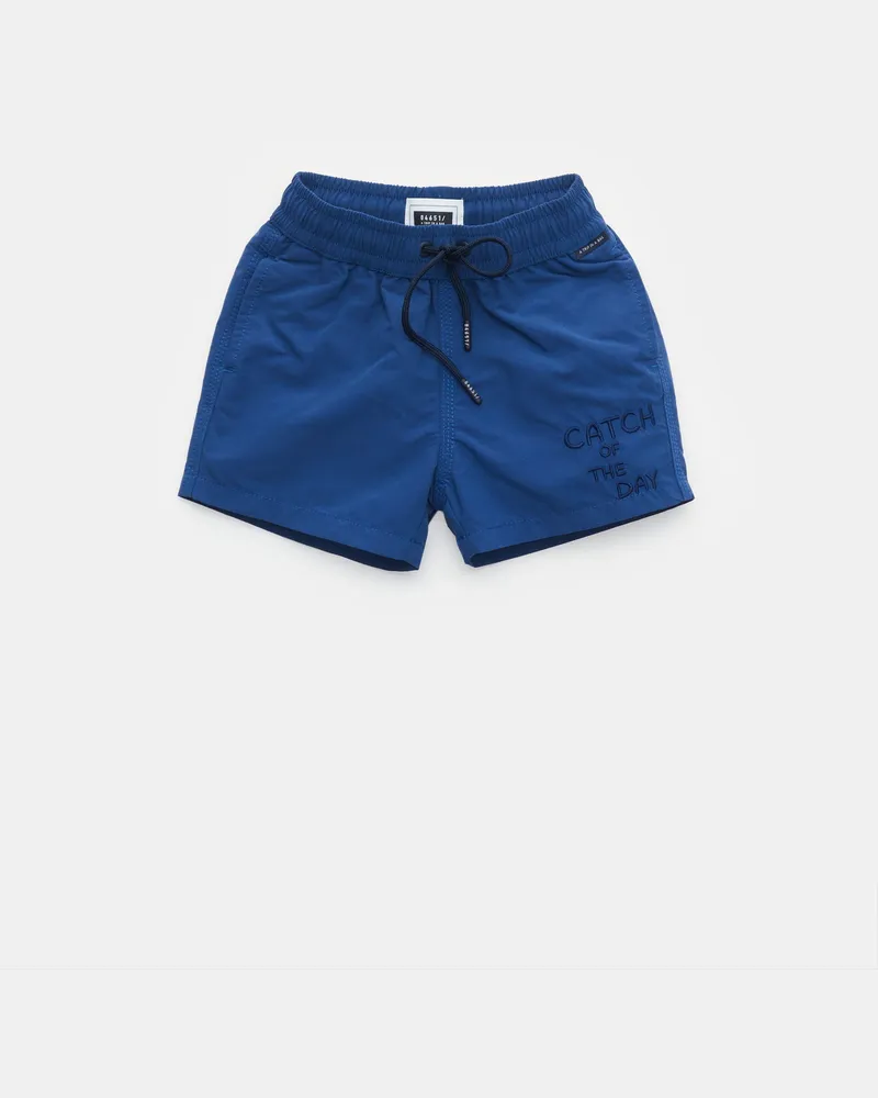 04651/ Herren - Kinder Badeshorts 'Kids Plain Swim' dunkelblau Dunkelblau