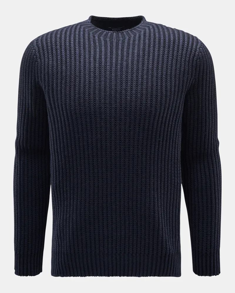 04651/ Herren - Wende-Rundhalspullover 'Foggy Rip' navy Navy