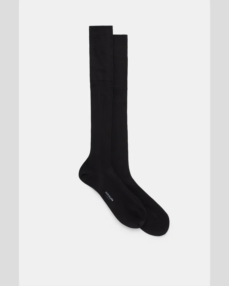 Falke Herren - Kniestrumpf 'No. 10' schwarz Schwarz