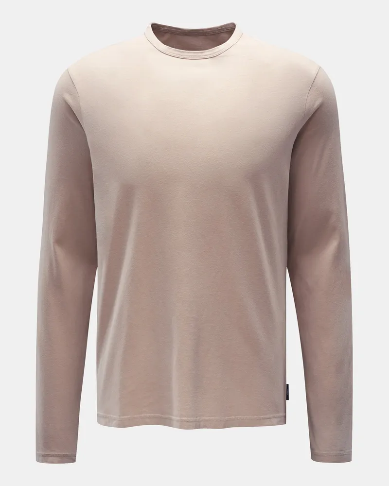 04651/ Rundhals-Longsleeve 'Organic Tee LS' beige Beige