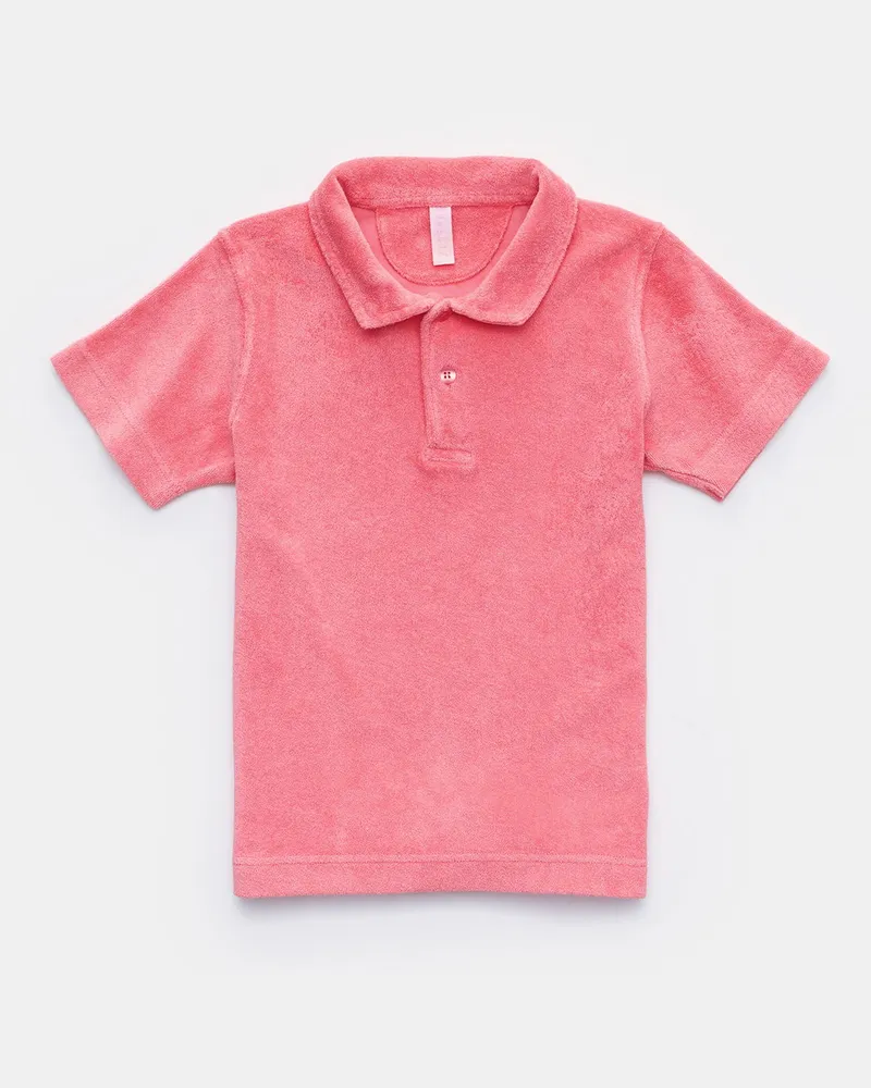 04651/ Herren - Kinder Frottee-Poloshirt 'Kids Terry Polo' koralle Koralle