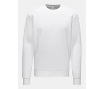 Frottee Rundhals-Sweatshirt weiß
