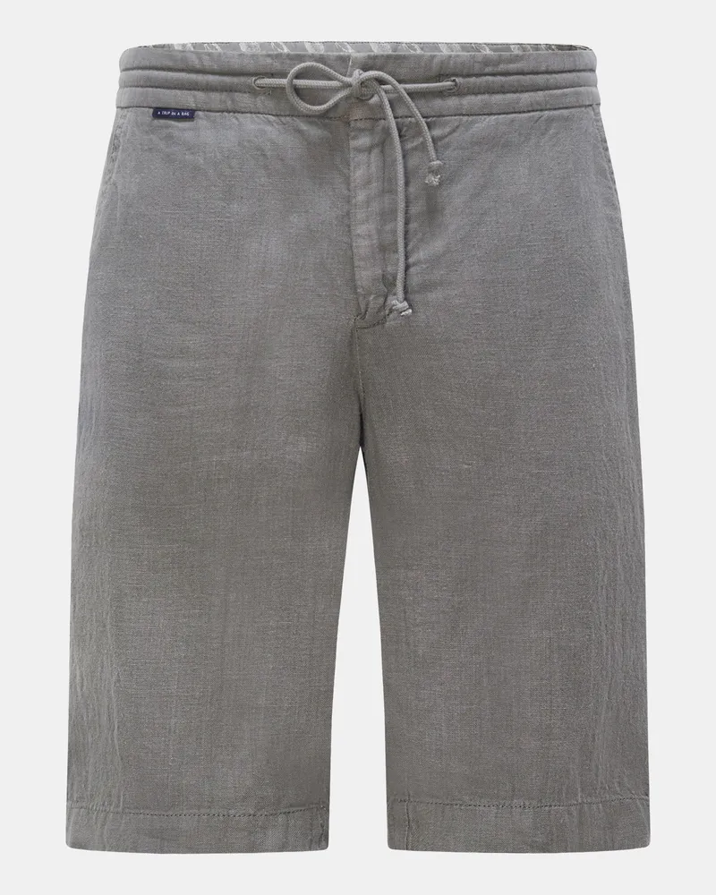 04651/ Herren - Leinen-Bermudas 'Linen Bermuda' grau Grau