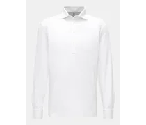 Jersey Longsleeve-Poloshirt offwhite