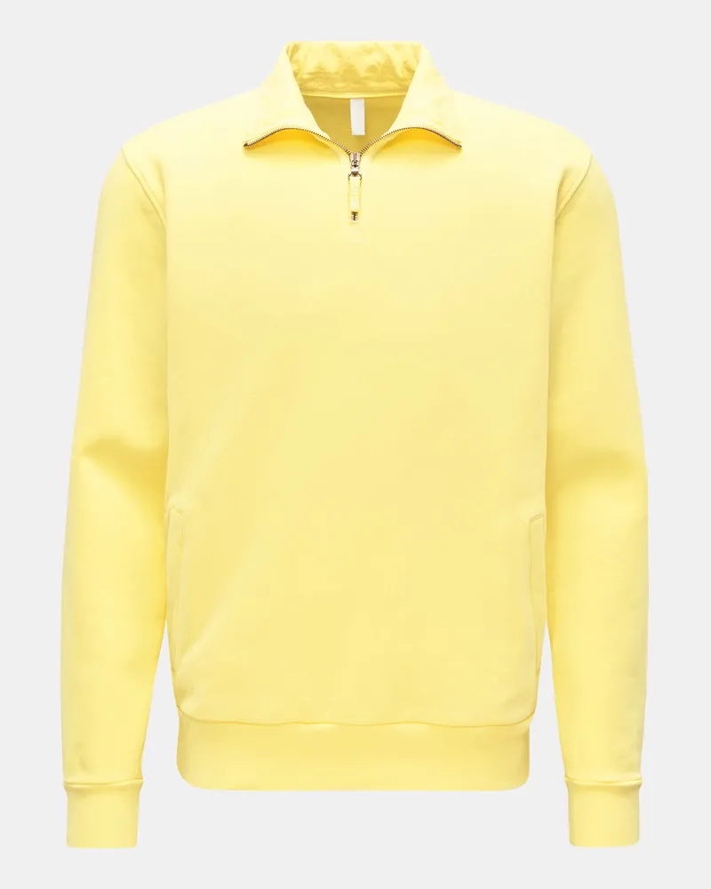 04651/ Herren - Sweat-Troyer 'Quarter Zip' gelb Gelb