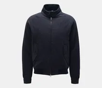 Herren - Seersucker-Blouson navy/graublau gestreift
