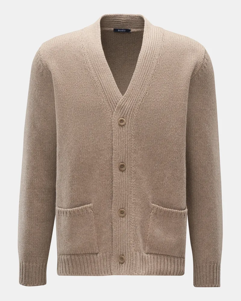 04651/ Herren - Cashmere Cardigan beige Beige