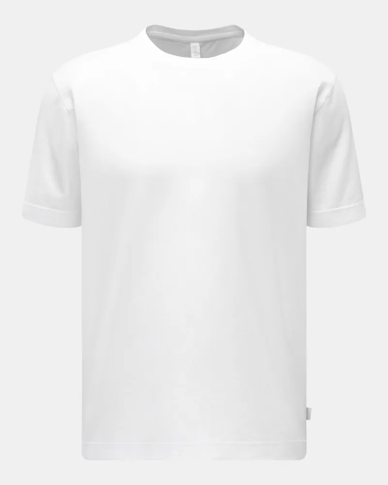 04651/ Herren - Rundhals-T-Shirt weiß Weiß