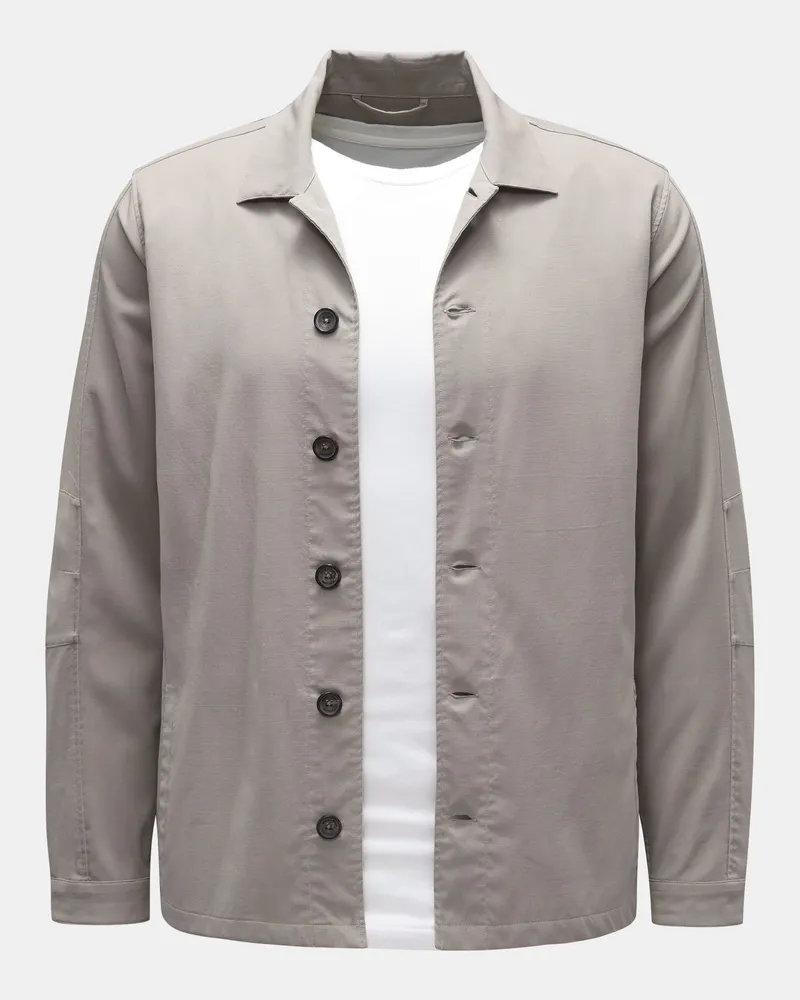Weber+Weber Herren - Overshirt 'Fresco Light Overshirt' hellgrau Hellgrau