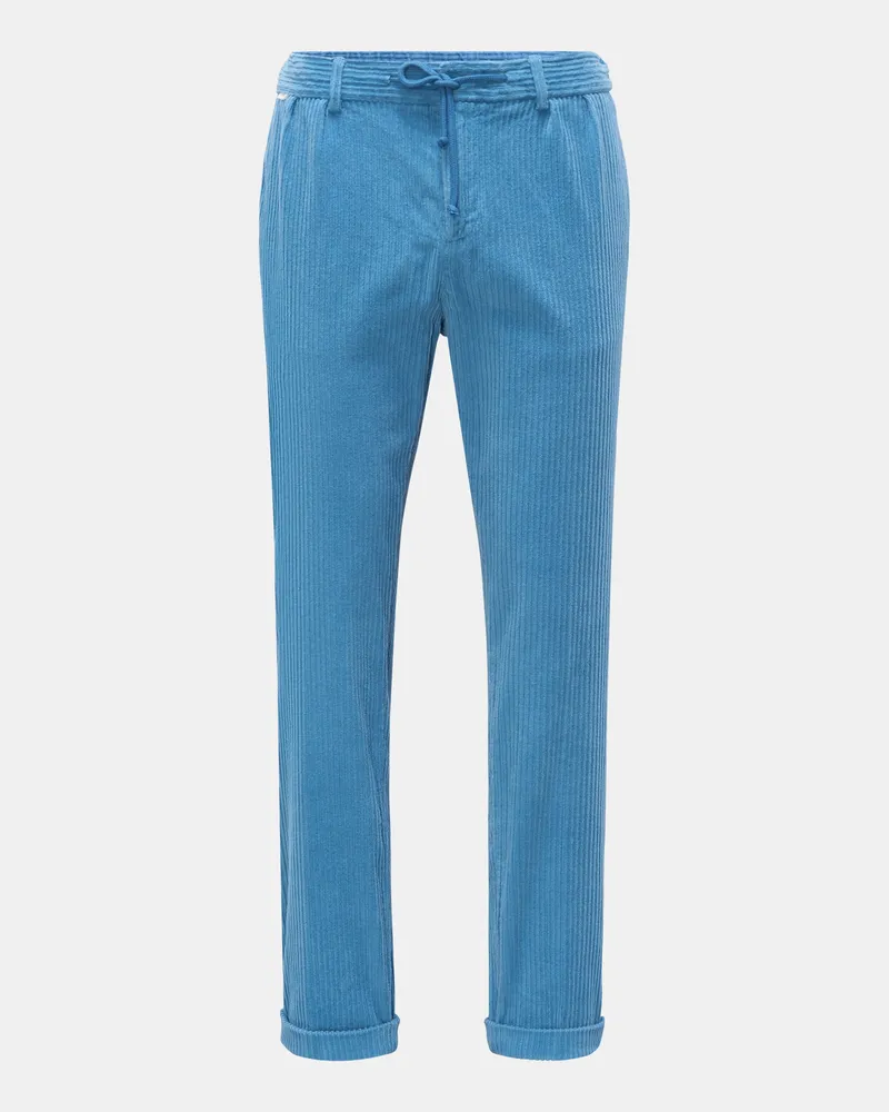 04651/ Herren - Cord-Joggpants 'Oyster' rauchblau Rauchblau