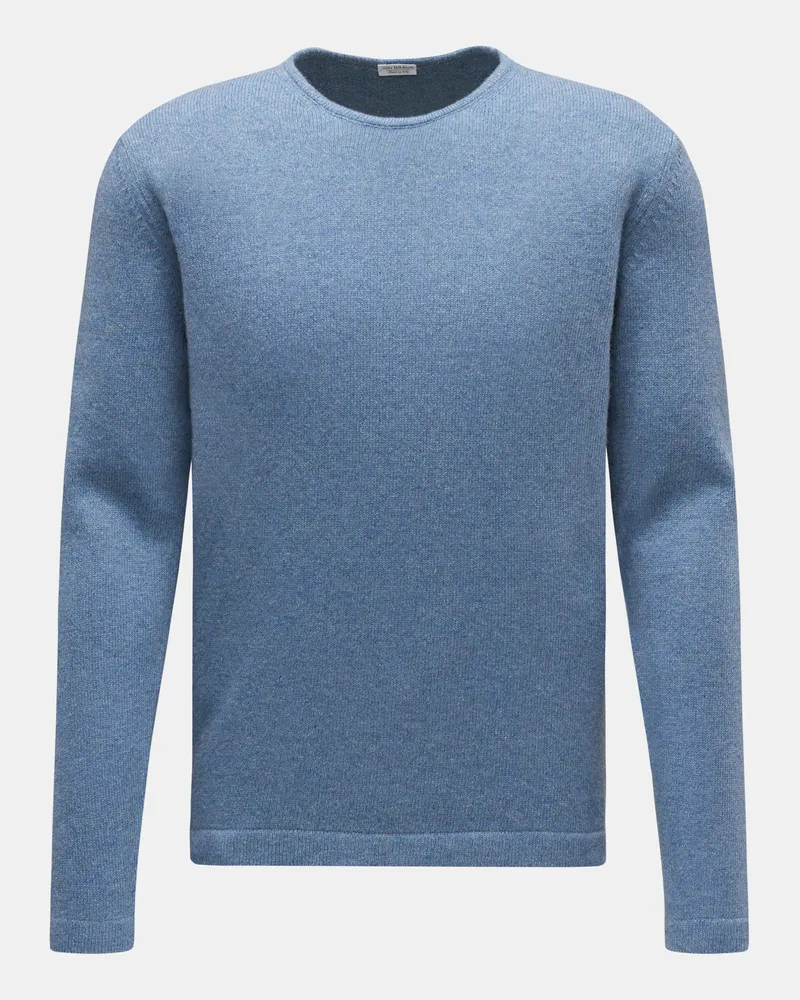 von BRAUN Herren - Cashmere Rundhalspullover rauchblau Rauchblau