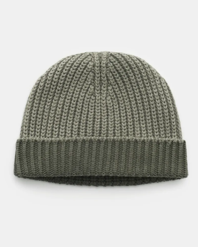 04651/ Herren - Wende-Wollmütze 'Foggy Hat' oliv Oliv