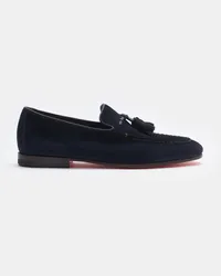 Santoni Tassel Loafer navy Navy