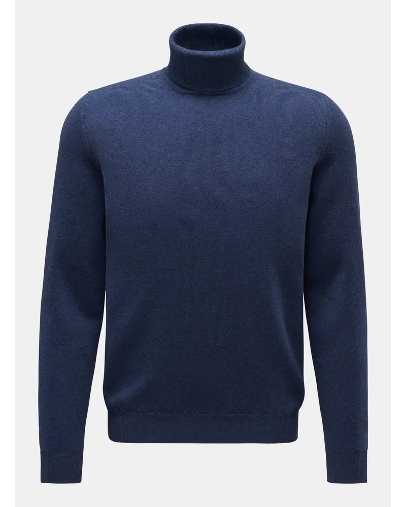 Fedeli Cashmere Rollkragenpullover 'Derby Slim' graublau Graublau