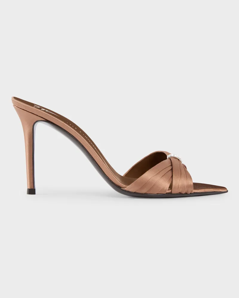 Giuseppe Zanotti LUMIÈRE MULE 90 Sandalen Nude
