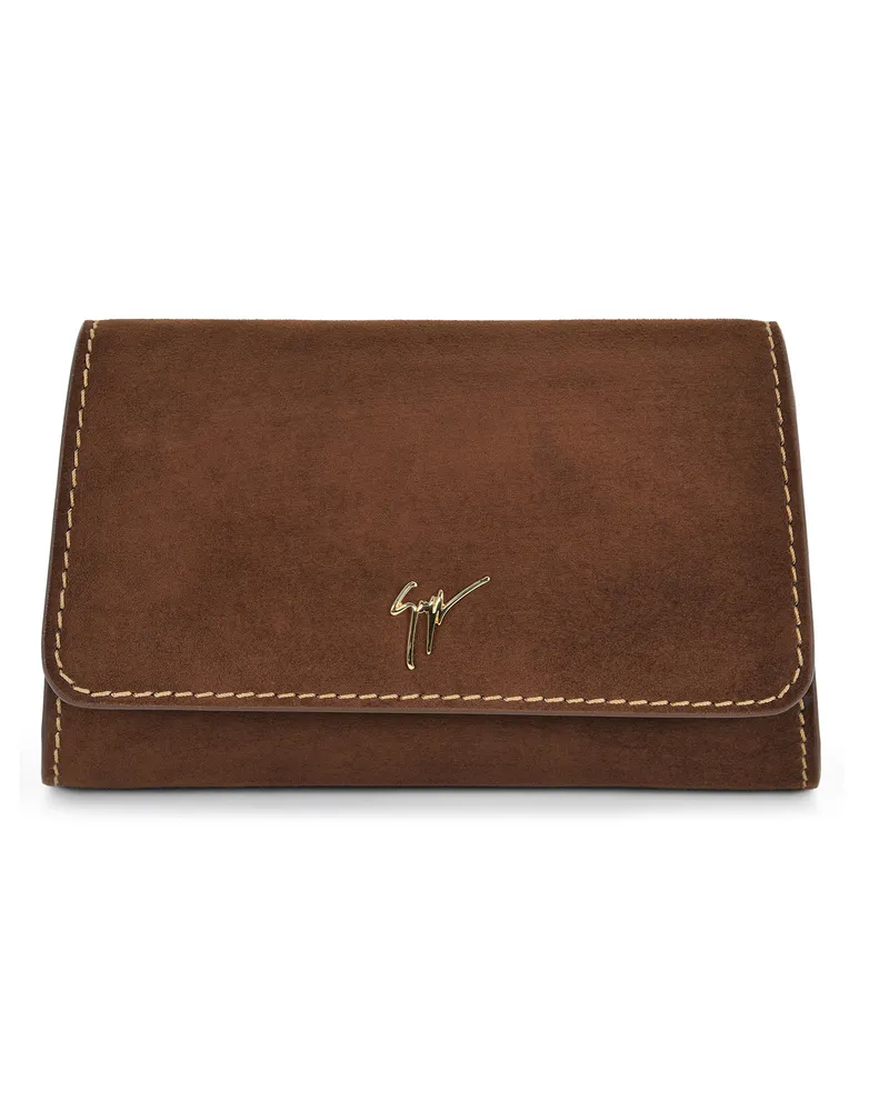 Giuseppe Zanotti CLEOPATRA MINI Brieftasche Braun