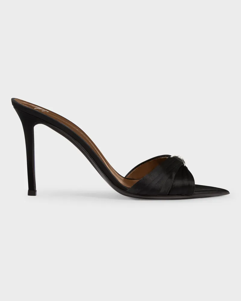 Giuseppe Zanotti LUMIÈRE MULE 90 Sandalen Schwarz