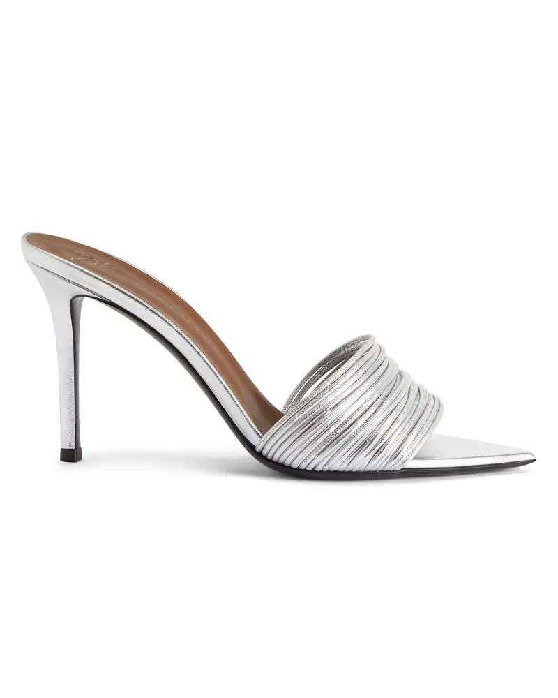 Giuseppe Zanotti INTRIIGO CLIO 90 Sandalen Silberfarben