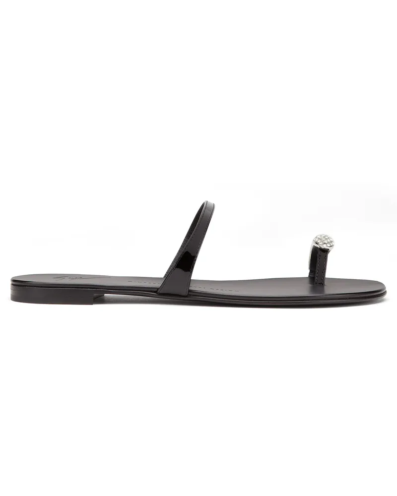 Giuseppe Zanotti RING Flache Schuhe Schwarz