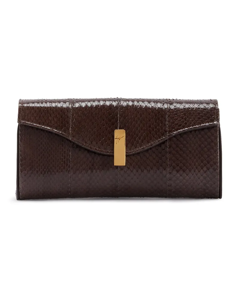 Giuseppe Zanotti FLUTIE Brieftasche Braun