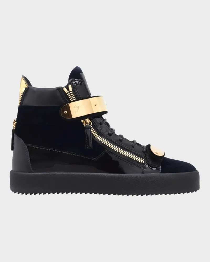 Giuseppe Zanotti COBY High Top Sneakers Blau