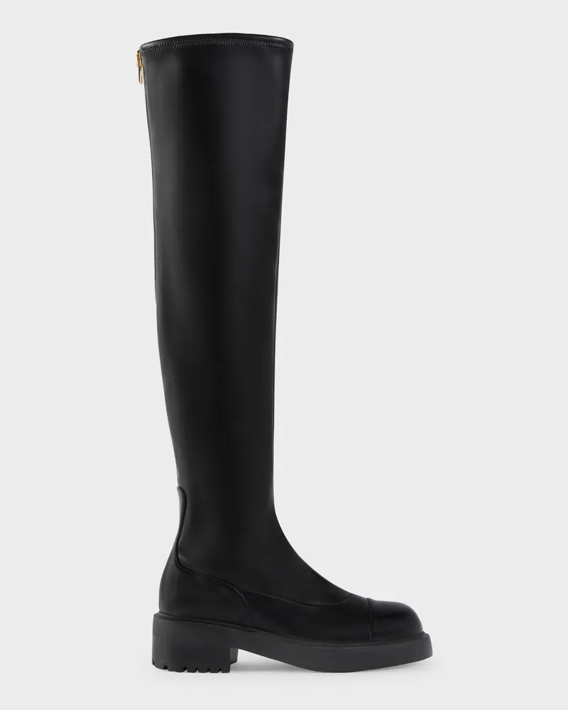 Giuseppe Zanotti DIRAN OVER THE KNEE Stiefel Schwarz