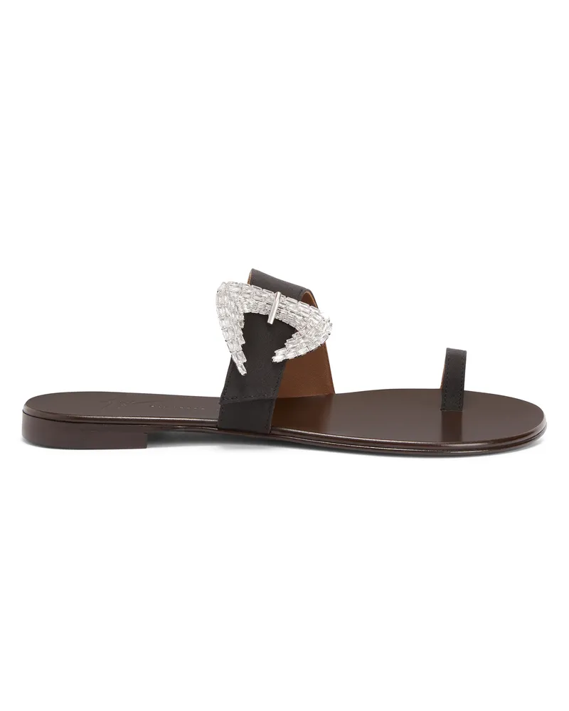 Giuseppe Zanotti LUDHOVICA FLAT Flache Schuhe Schwarz
