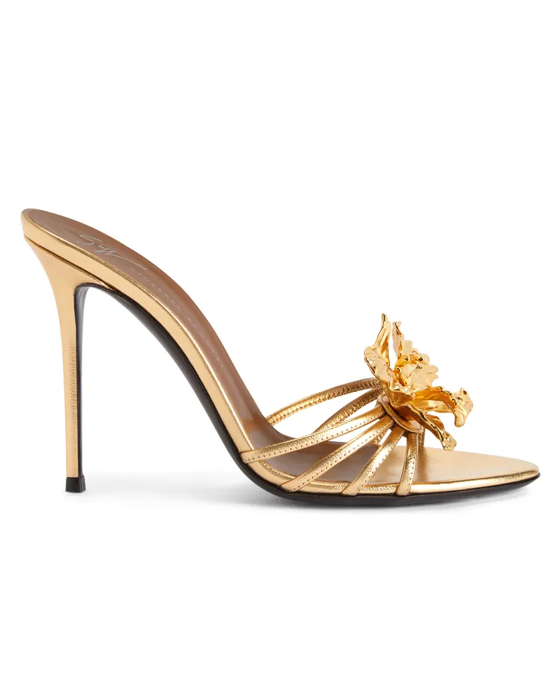 Giuseppe Zanotti ORCHID MULE 105 Sandalen Goldfarben