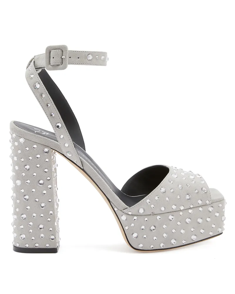 Giuseppe Zanotti NEW BETTY SPARKLE Sandalen Grau