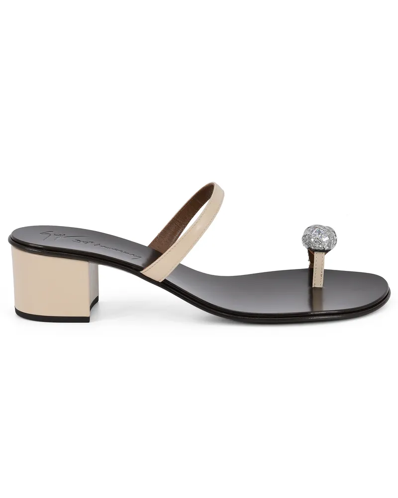 Giuseppe Zanotti ICON RING 40 Sandalen Off_white