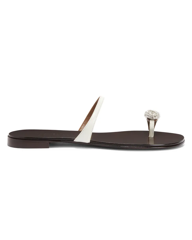 Giuseppe Zanotti ICON RING Flache Schuhe Weiss