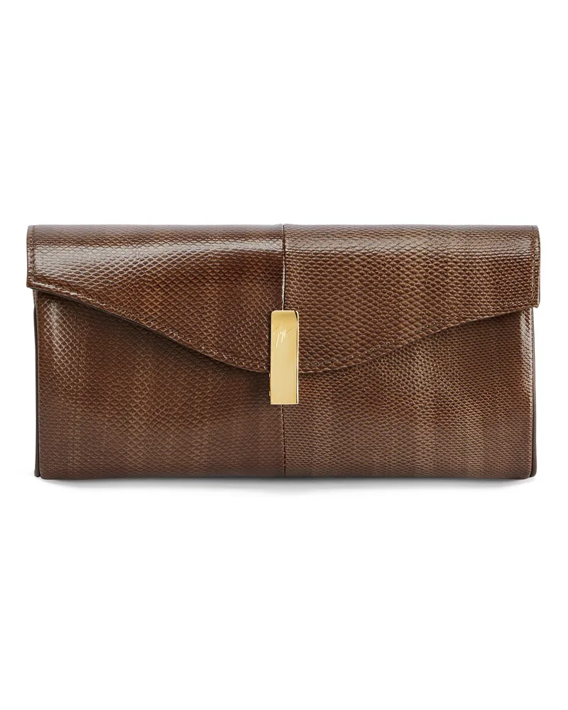 Giuseppe Zanotti FLUTIE Brieftasche Braun