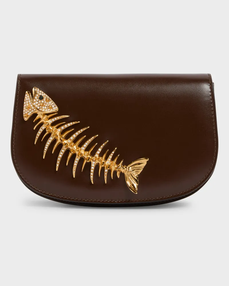 Giuseppe Zanotti SLIM BAG Brieftasche Braun