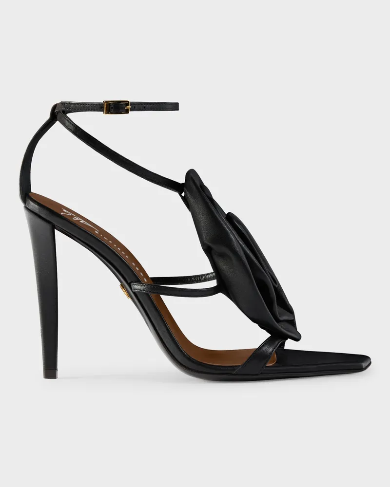 Giuseppe Zanotti CURSED FLOWER SANDAL 105 Sandalen Schwarz