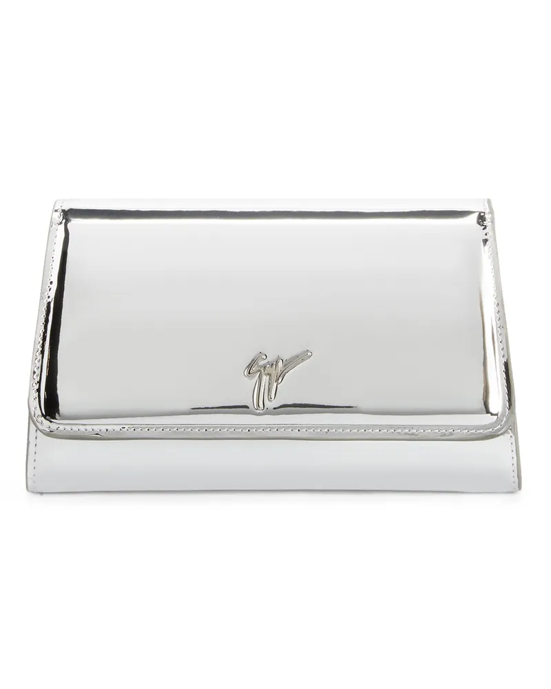 Giuseppe Zanotti CLEOPATRA Brieftasche Silberfarben