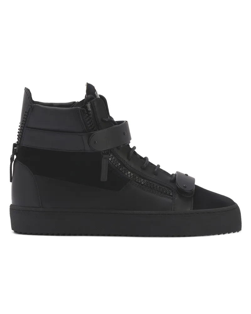 Giuseppe Zanotti COBY MATT Mid Top Sneakers Schwarz
