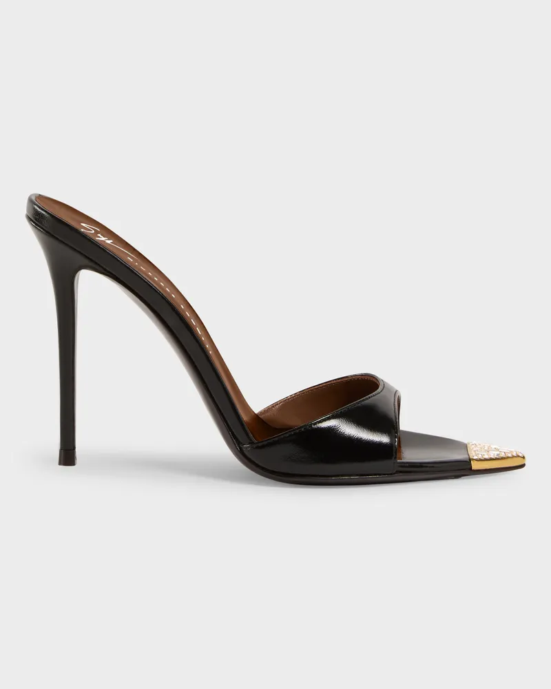 Giuseppe Zanotti INTRIIGO JEWELRY MULE 105 Sandalen Schwarz