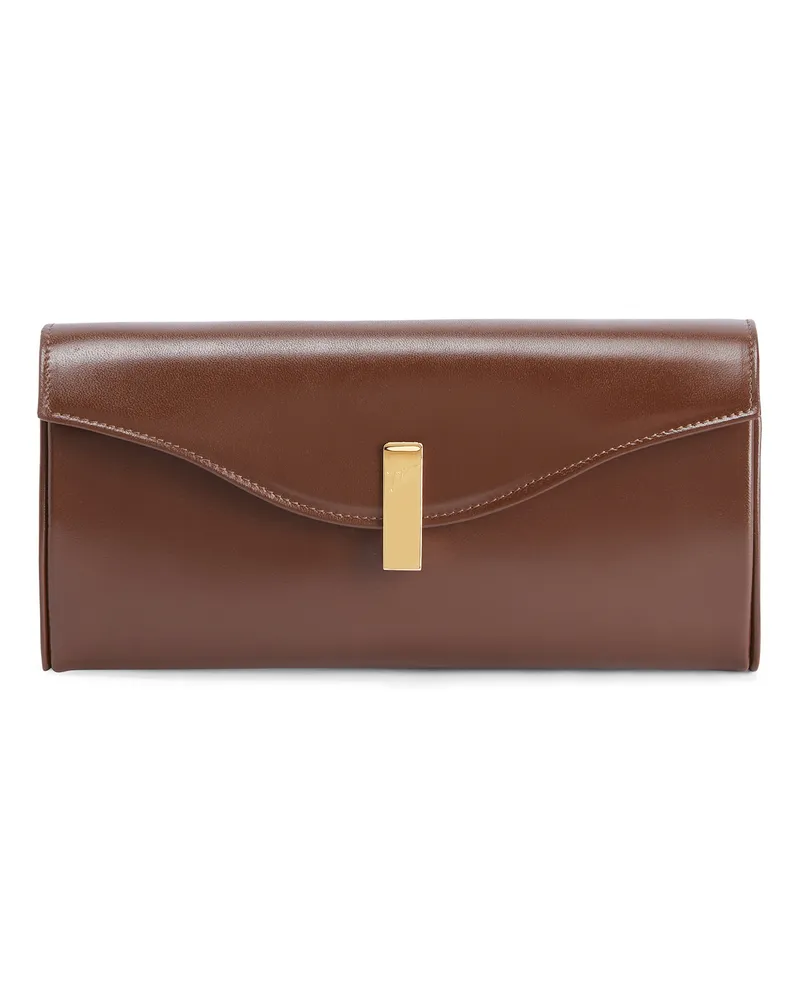Giuseppe Zanotti FLUTIE Brieftasche Braun