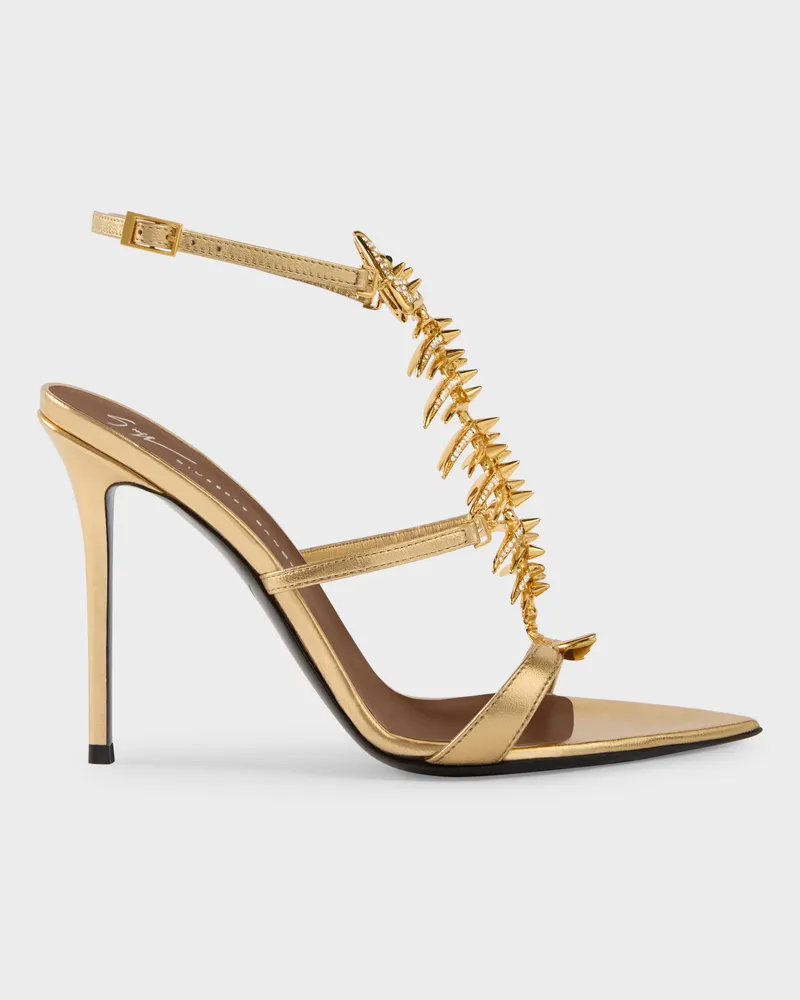 Giuseppe Zanotti SLIM 2.0 105 Sandalen Goldfarben