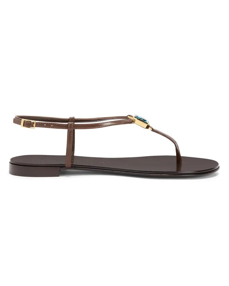 Giuseppe Zanotti CAMELIEE FLAT Flache Schuhe Braun