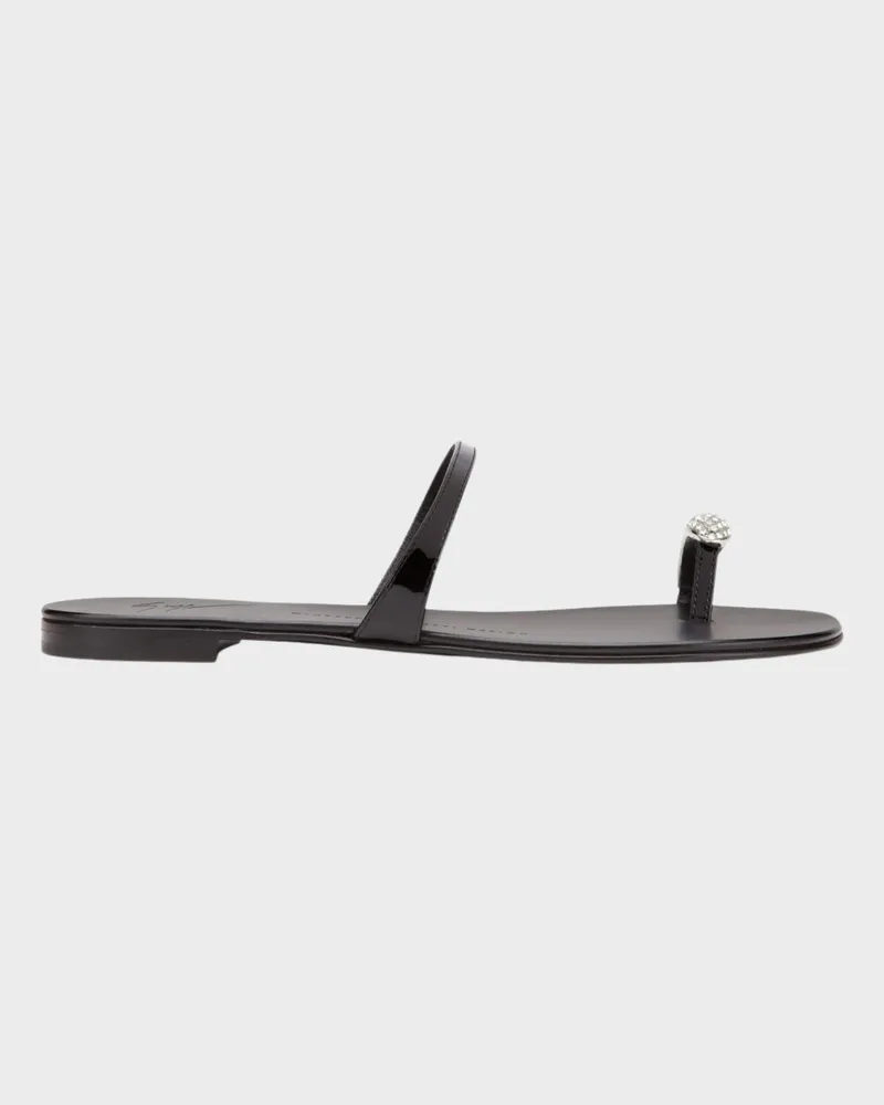Giuseppe Zanotti RING Flache Schuhe Schwarz