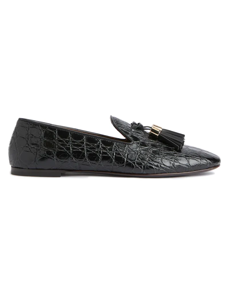 Giuseppe Zanotti GZ-WEAVE Flache Schuhe Schwarz