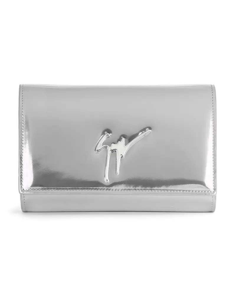 Giuseppe Zanotti CLEOPATRA Brieftasche Silberfarben