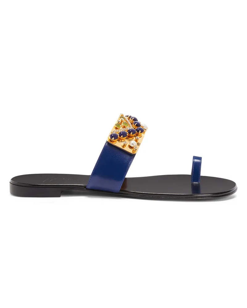 Giuseppe Zanotti NEFERTITI FLAT Flache Schuhe Blau