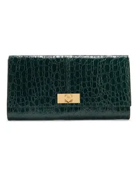 Giuseppe Zanotti MONTSERRAT CROCO Brieftasche Grün