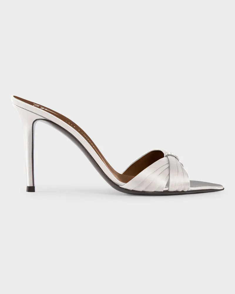 Giuseppe Zanotti LUMIÈRE MULE 90 Sandalen Weiss