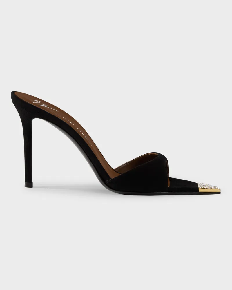 Giuseppe Zanotti INTRIIGO JEWELRY MULE 90 Sandalen Schwarz