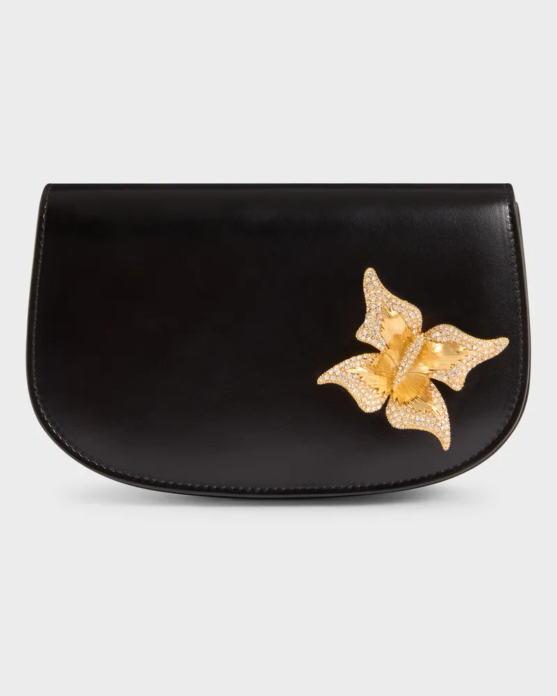 Giuseppe Zanotti MARIPOSA BAG Brieftasche Schwarz